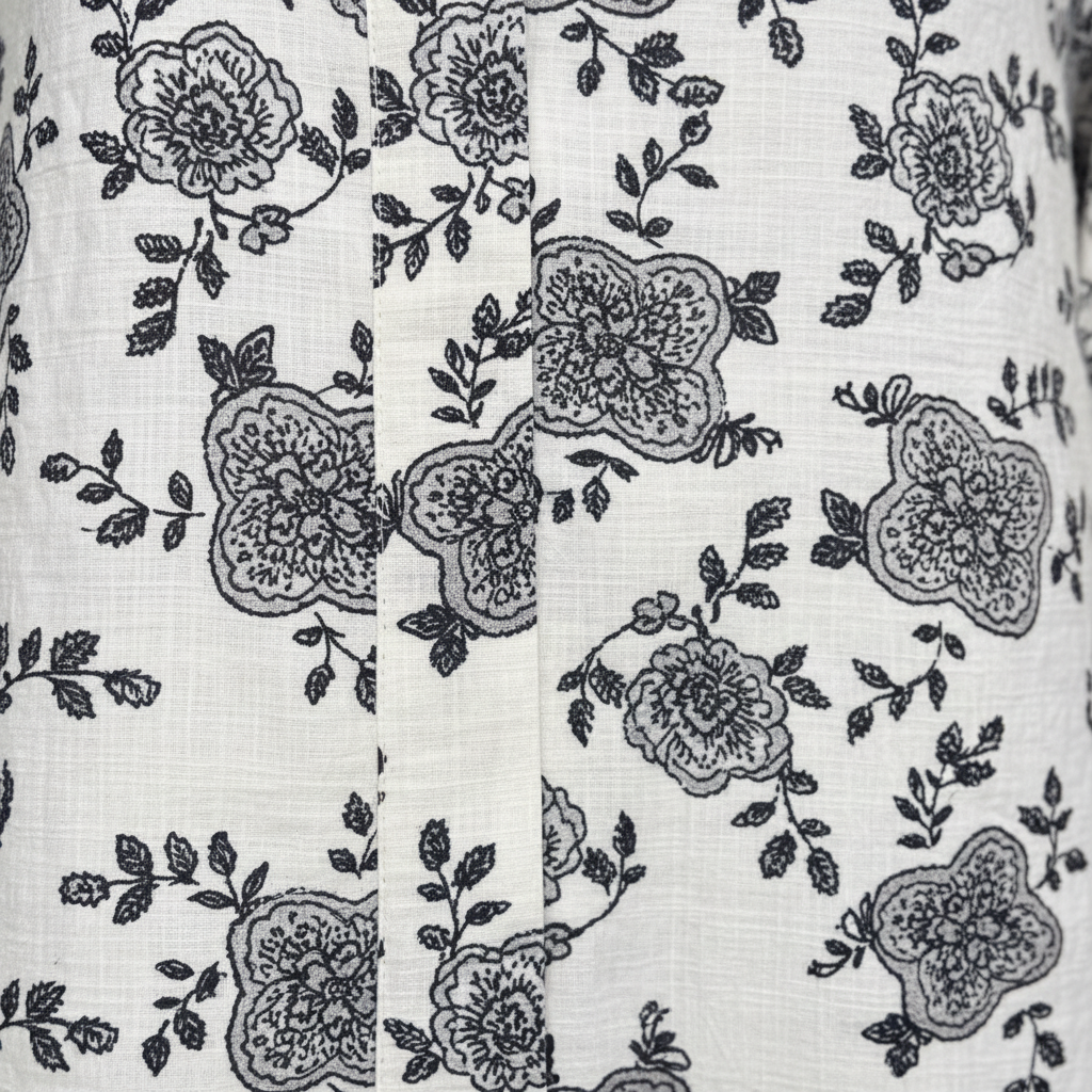 Ensemble chemise + pantalon imprimé fleurs – ZF25252-1
