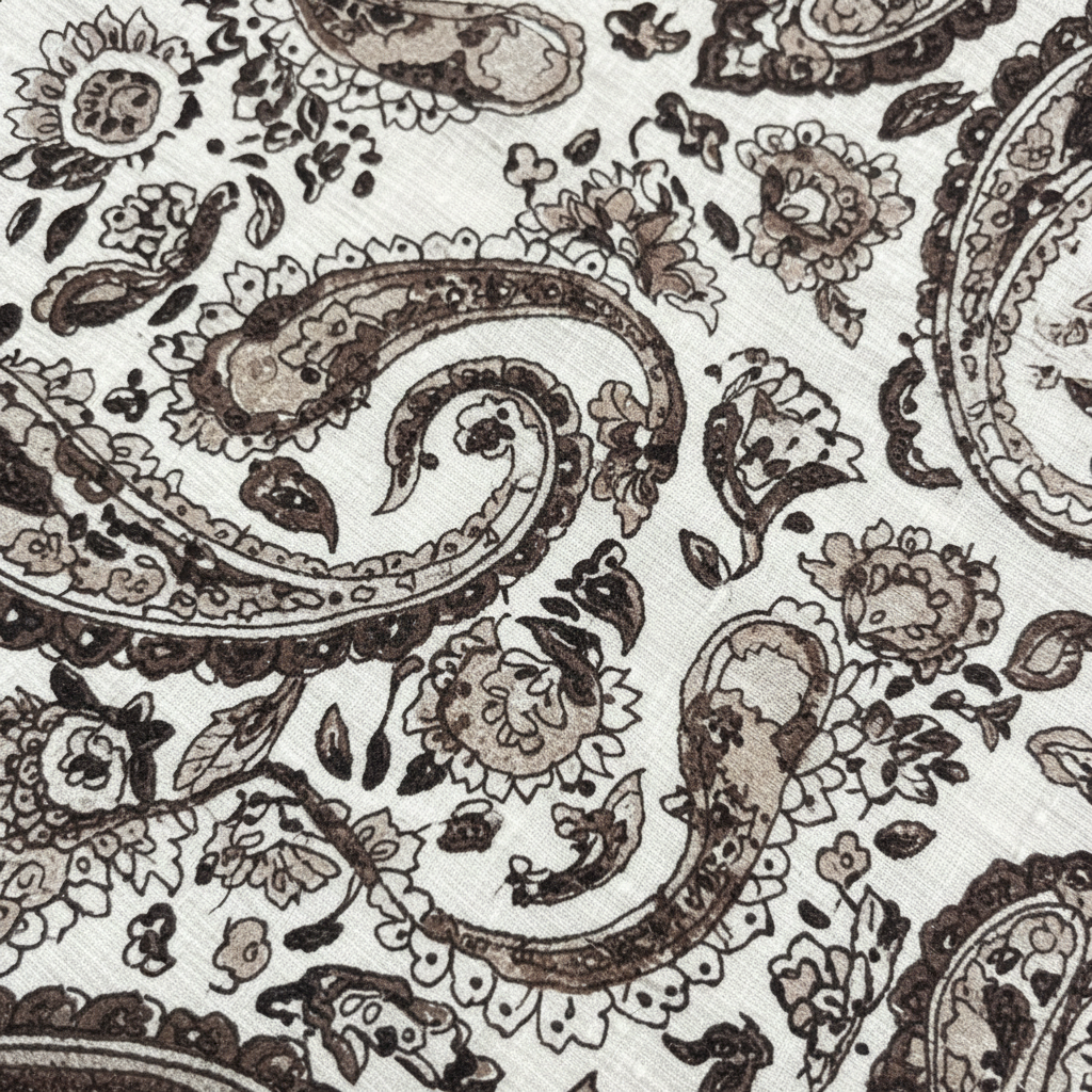 Robe longue imprimée paisley ceinturée – XW2408-2