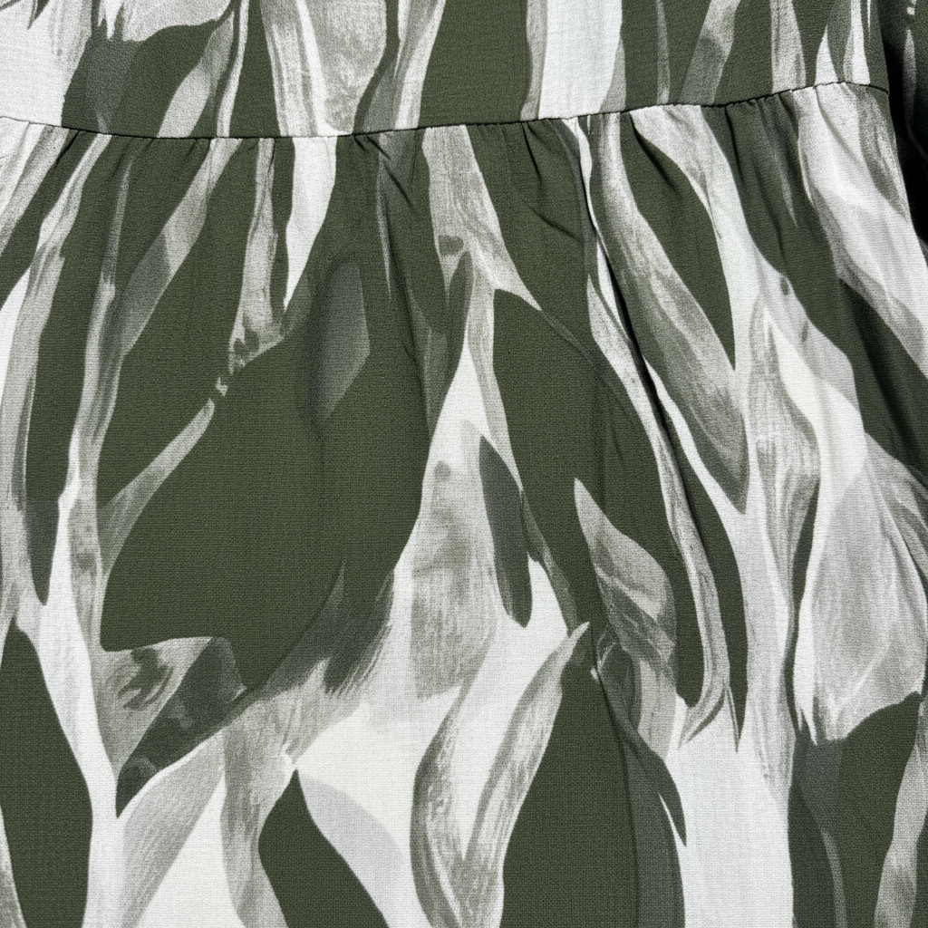 Robe longue imprimé abstrait “feuilles” – SY2437