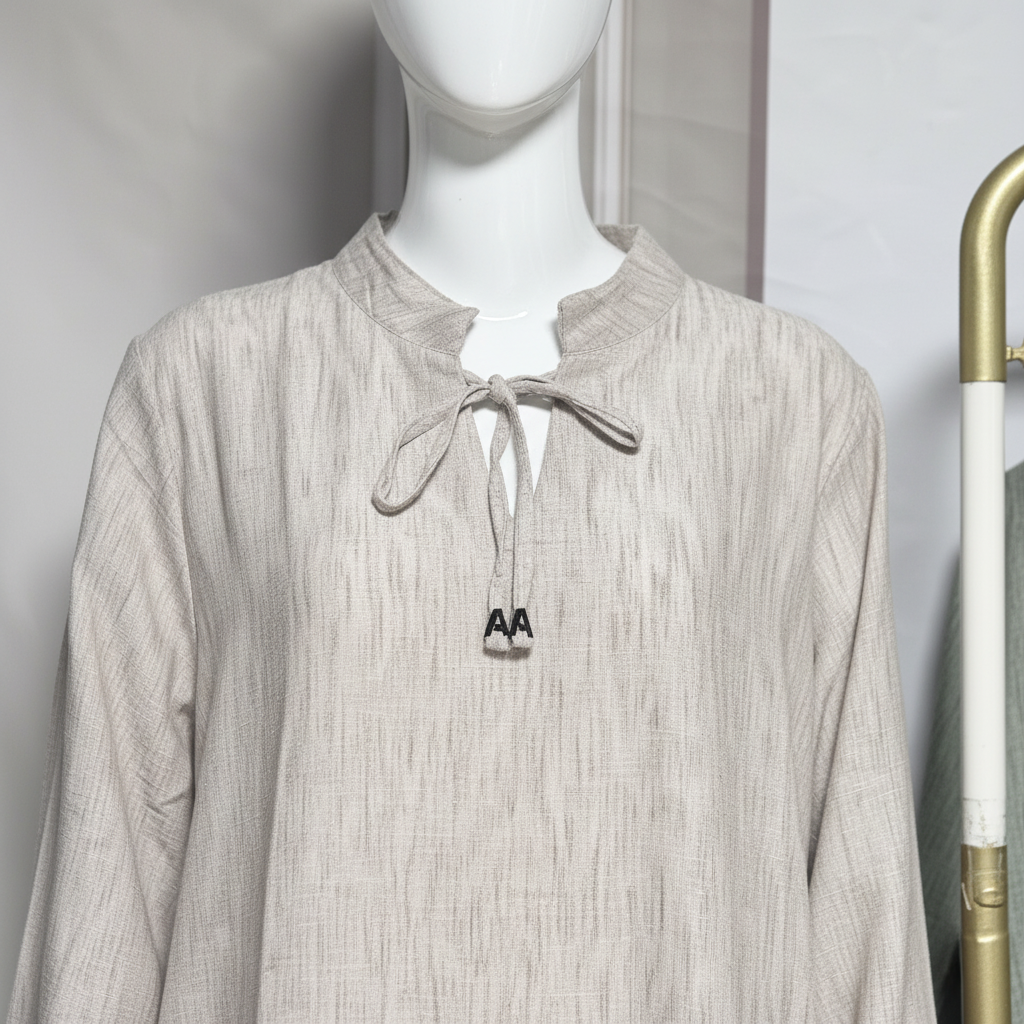 Robe longue lin – Coupe fluide et naturelle - ZJ2559
