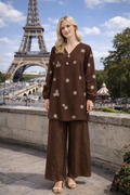 Ensemble longue fluide imprimée bohème - YH2557