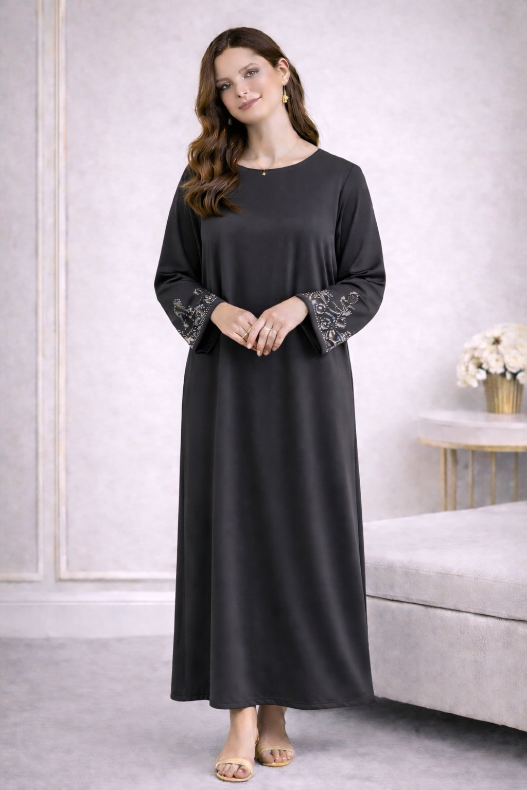 Robe Longue Satinée Élégance - MY2534