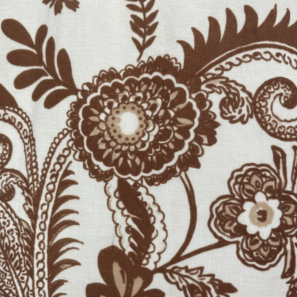 Robe longue imprimée cachemire ceinturée – DY2397