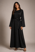 Robe longue satinée fluide - MY2504