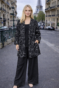 Ensemble 3 pièces kimono + top + pantalon imprimé – ZF2448