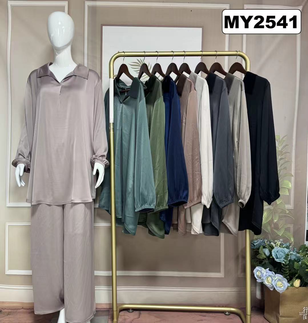Ensemble Satin Luxe Femme – Coupe Ample & Raffinée - MY2541