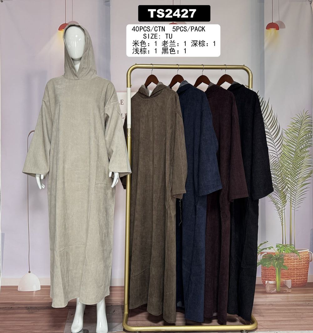 Robe longue ample à capuche – TS2427