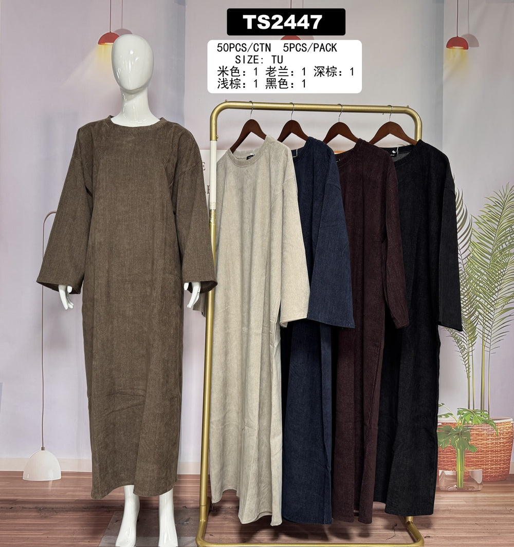 Robe longue ample col rond – TS2447