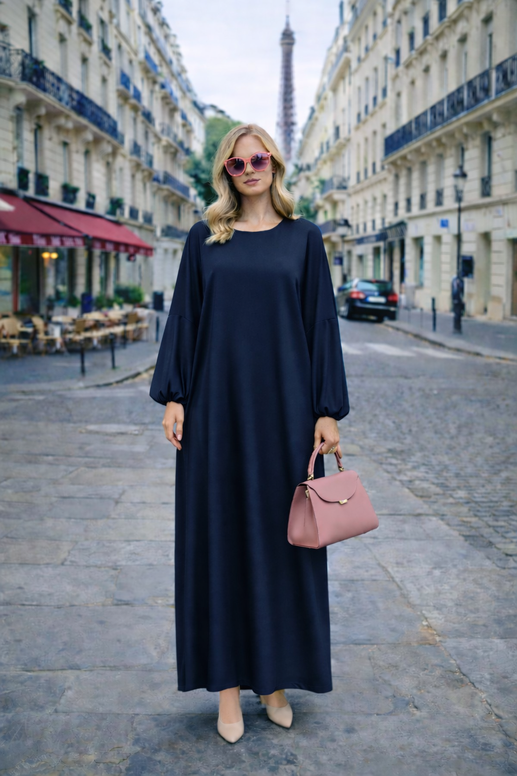 Robe Longue Fluide Satinée - MY2507-1