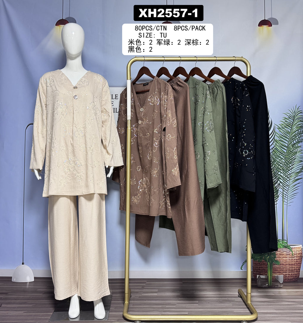 Ensemble brodé tendance – XH2557