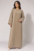Robe longue texturée manches larges – XT2447
