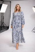 Robe longue imprimée paisley oversize – XW2515-1