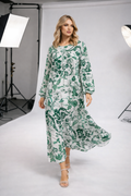 Robe longue imprimée floral oversize – XW2515-2