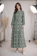 Robe longue fluide imprimée – ZF2432