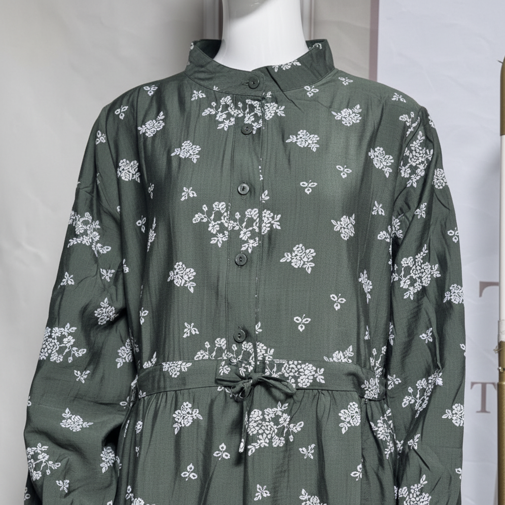 Robe longue fluide imprimée – ZF2432