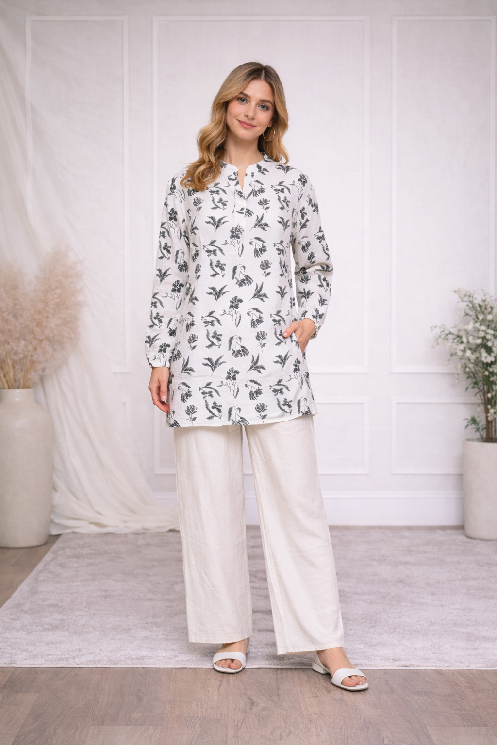Ensemble imprimé floral fluide – ZF2565