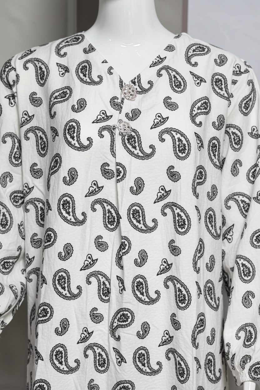Robe longue imprimé cachemire premium – ZF2567