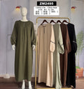 Robe longue minimaliste à détails pailletés – ZM2495