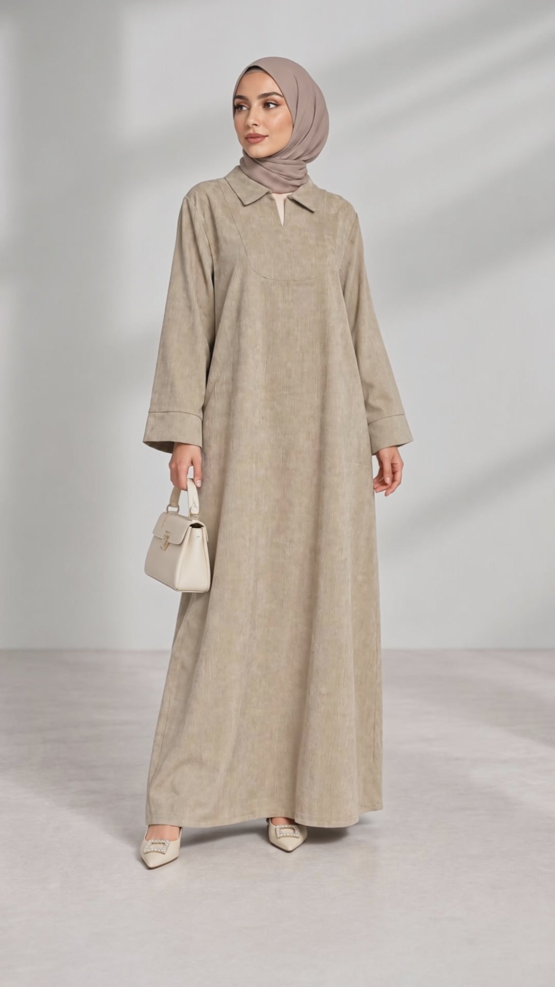 Robe longue fluide à col – TS2551